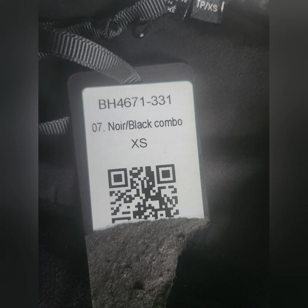 NWT‎ Bylyse Spenard Black Fleece Hoodie Vest XS